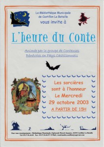 affiche l'heure du conte