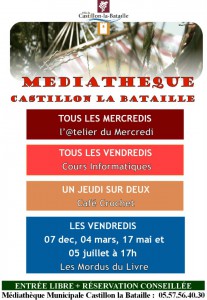 affiche des ateliers